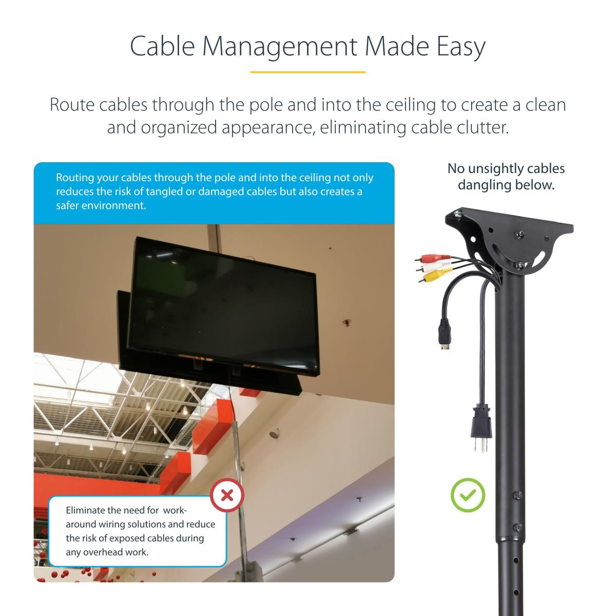 DUAL TV CEILING MOUNT HANGING thumbnail