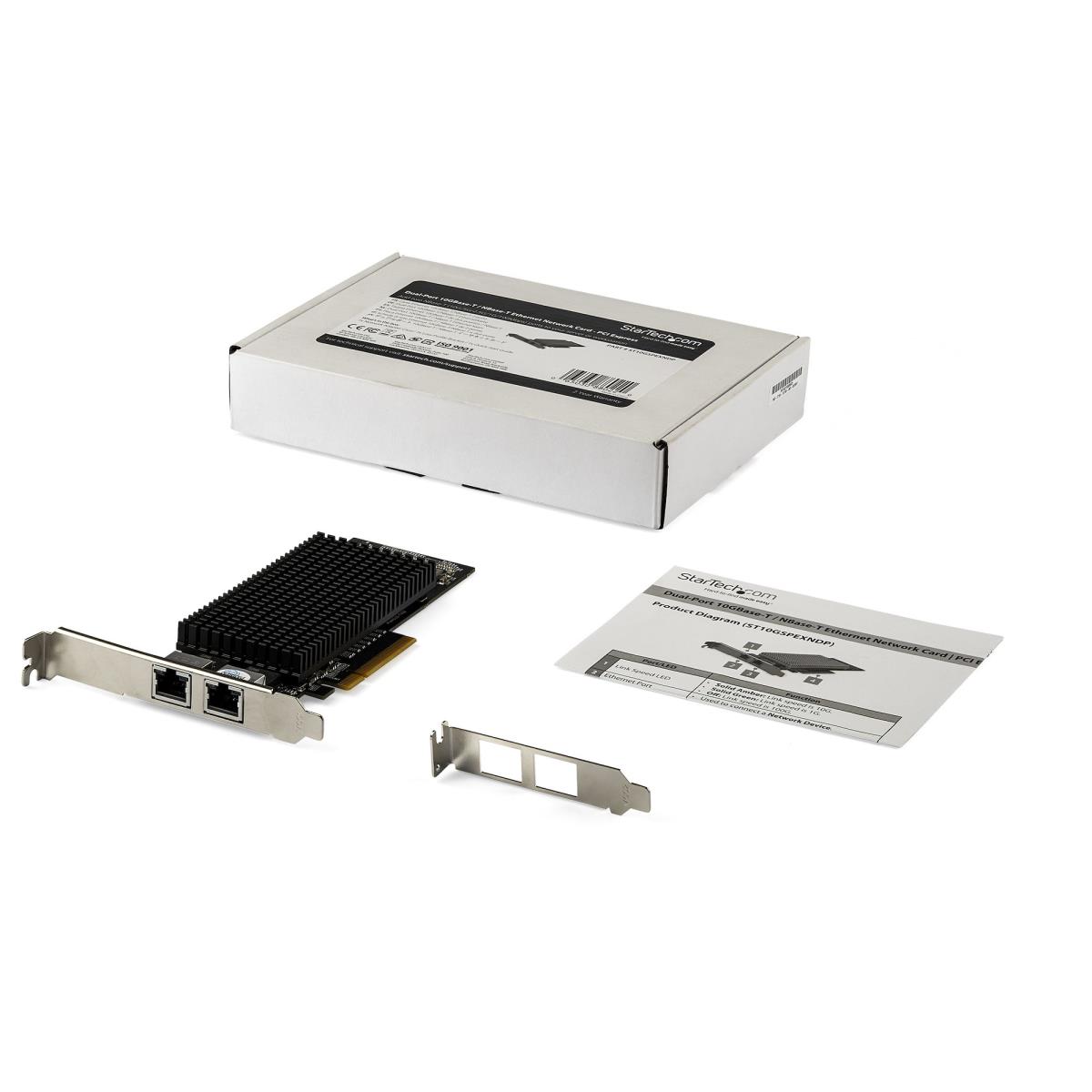 Dual-Port 10GB Pci-e Network Card with 10GBASE-T & NBASE-T thumbnail