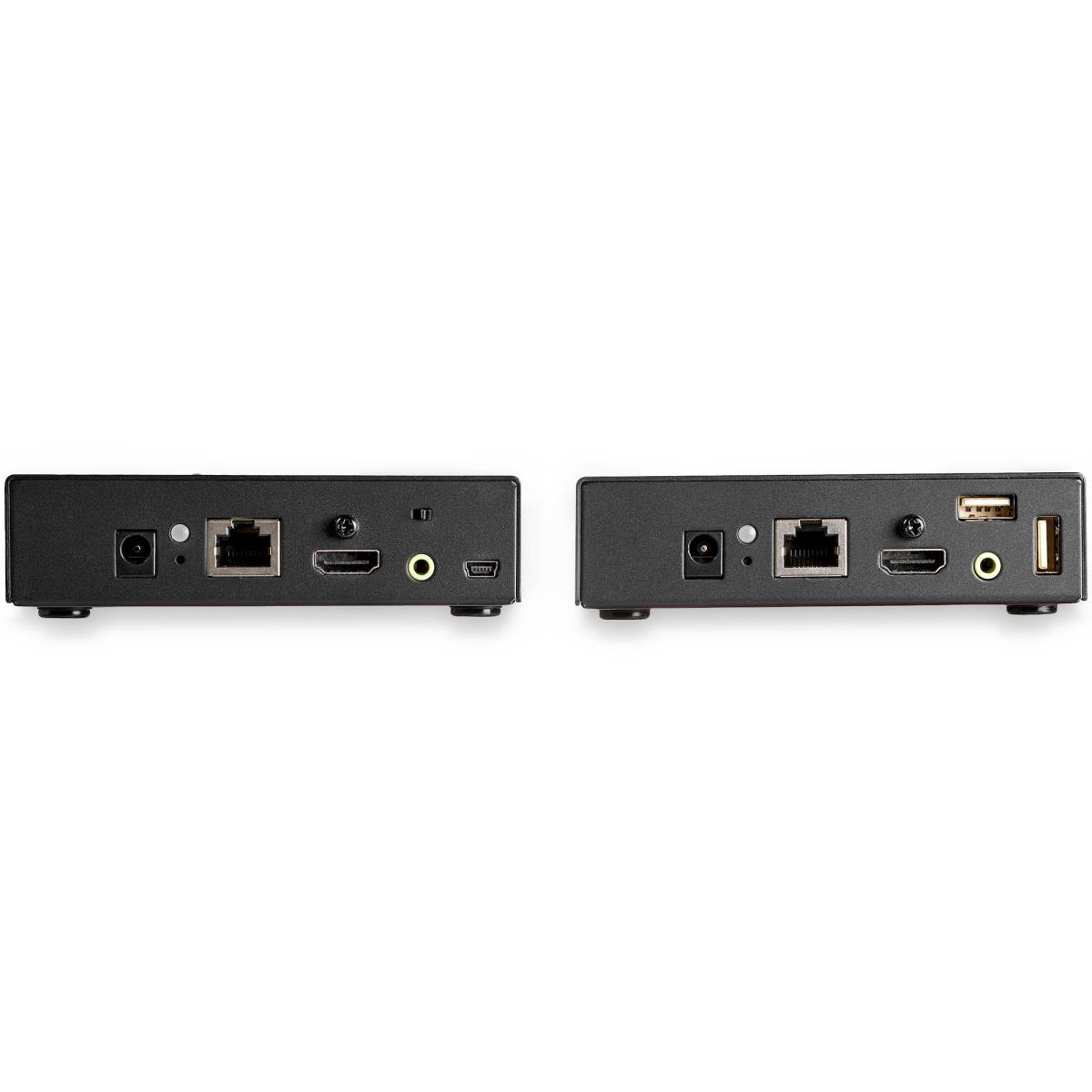 HDMI KVM Extender over IP Network - 4K 30Hz HDMI and USB over IP LAN or Cat5e/Cat6 Ethernet (100m/330ft) - Remote KVM Console - Video/audio extender - HDMI - up to 100 km - TAA Compliant thumbnail