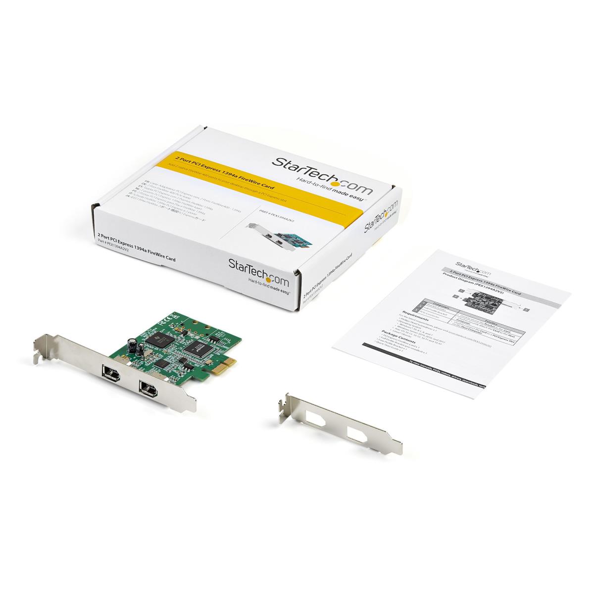 PCI -E FireWire Card - 1394a Firewire 2 Port thumbnail