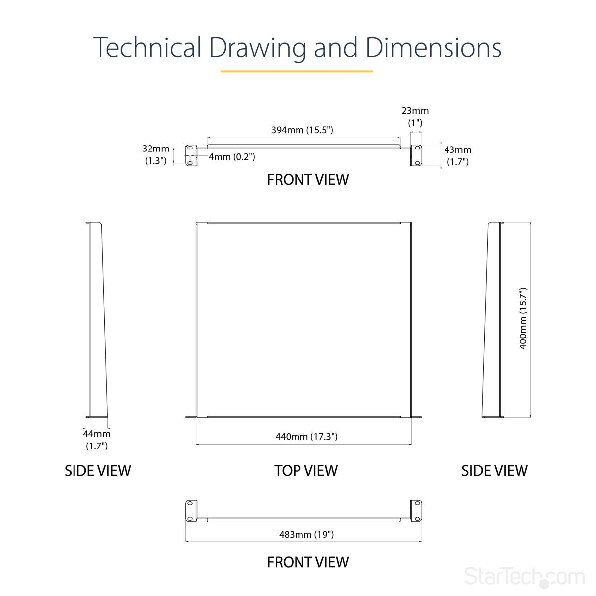 1U SERVER RACK SHELF UNIVERSAL thumbnail