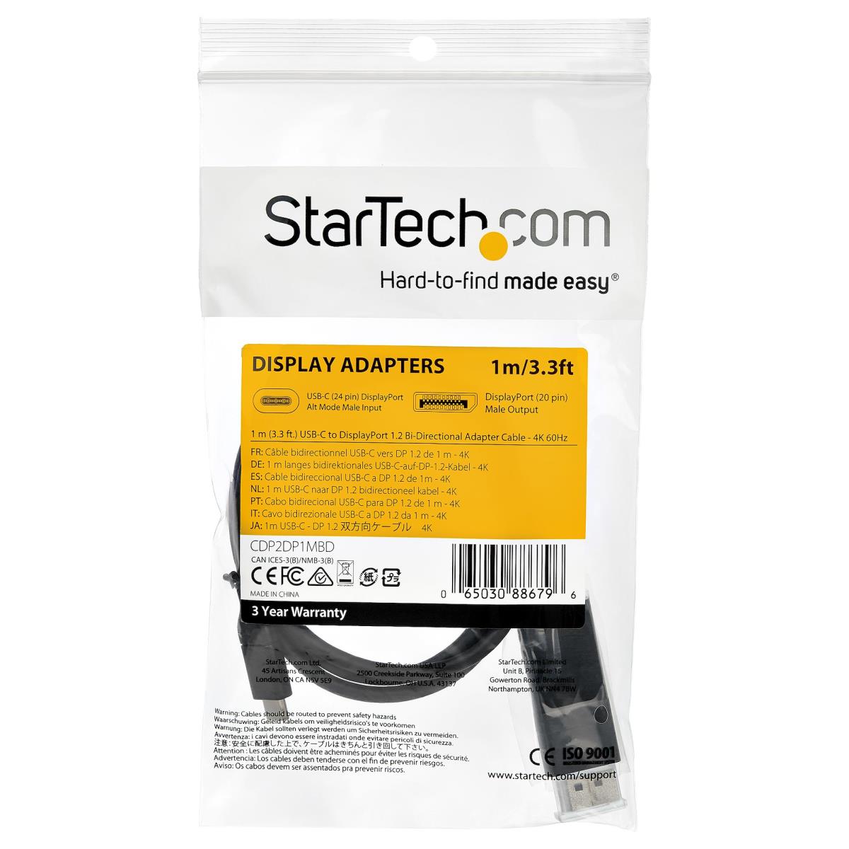 1M/1M USB C TO DISPLAYPORT 1.2 thumbnail