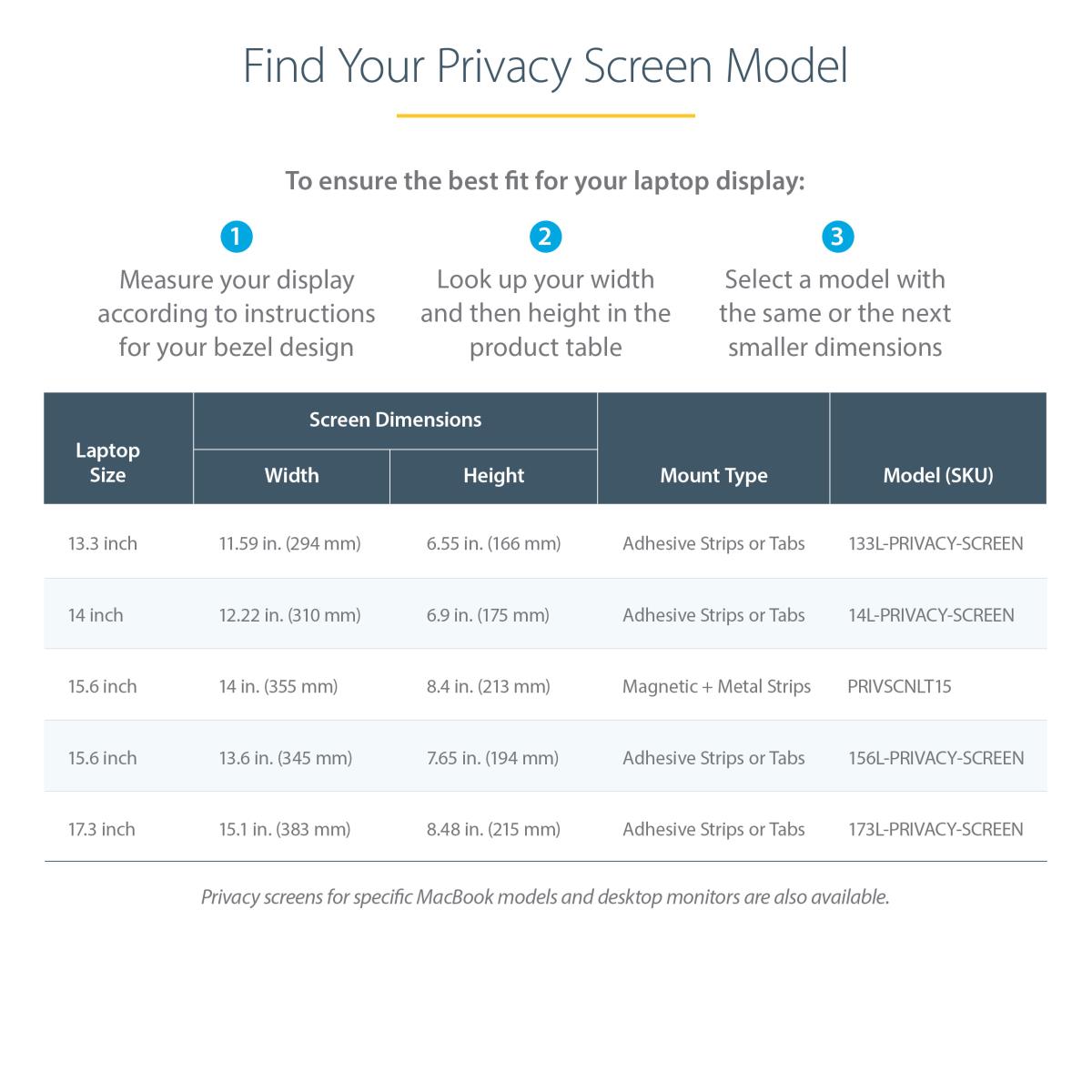 15IN LAPTOP PRIVACY SCREEN thumbnail