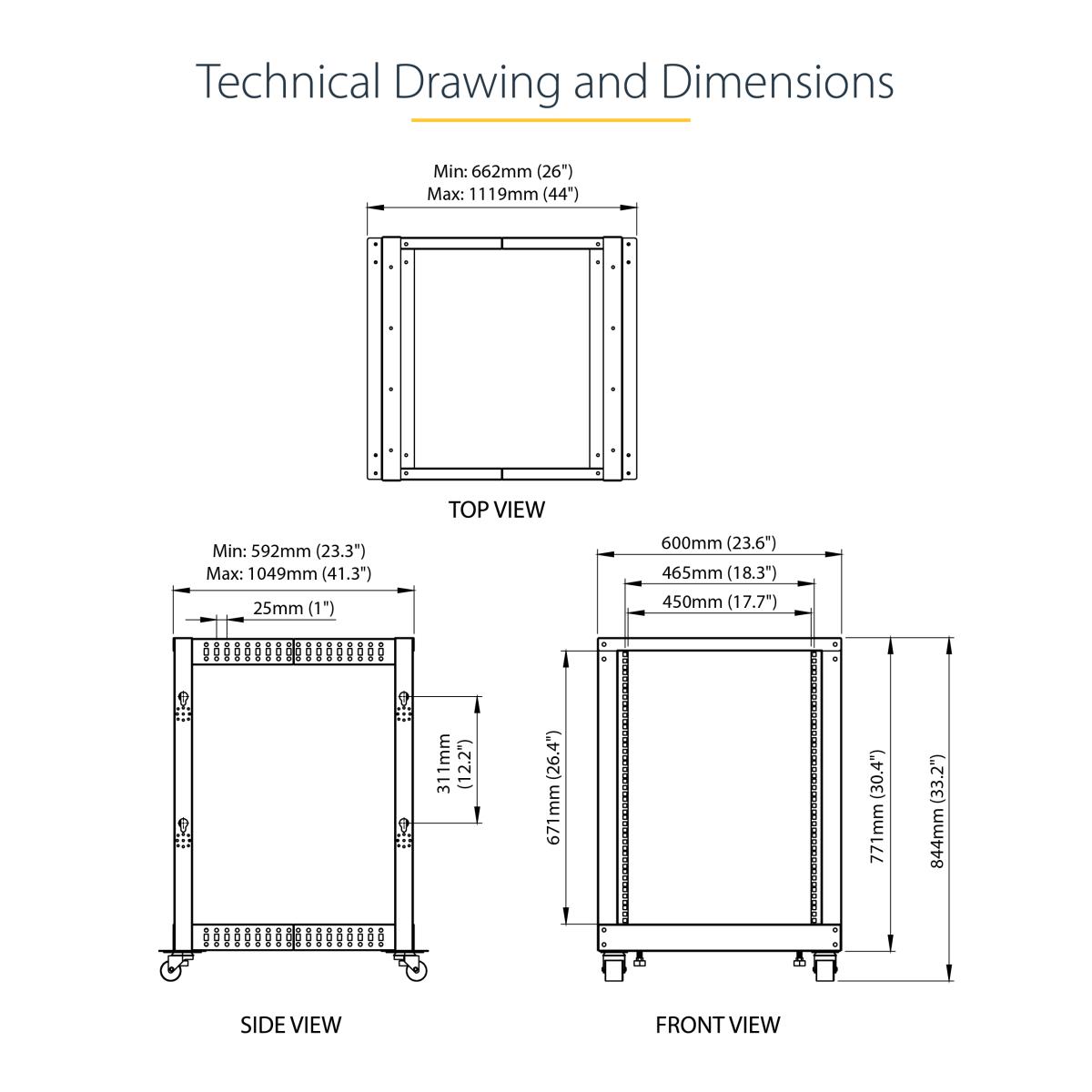 15U OPEN FRAME SERVER RACK thumbnail