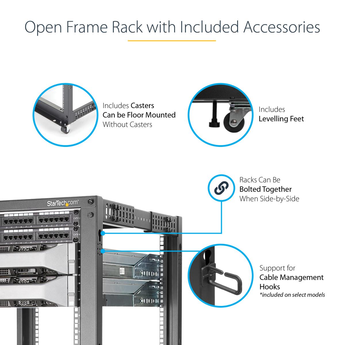18U OPEN FRAME SERVER RACK thumbnail