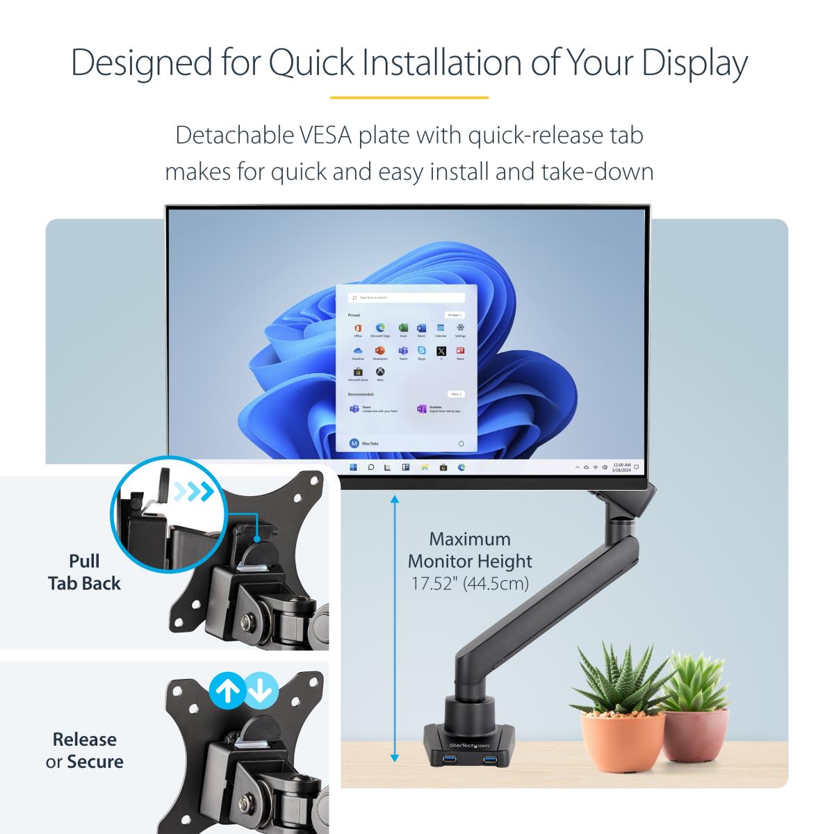 MONITOR DESK MOUNT ARM SINGLE thumbnail