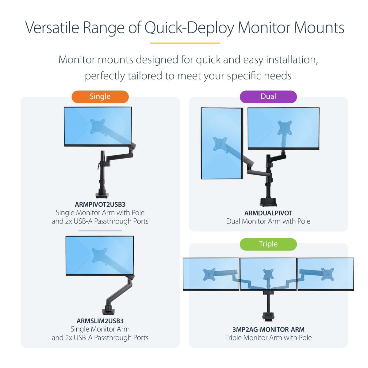 MONITOR DESK MOUNT ARM SINGLE thumbnail