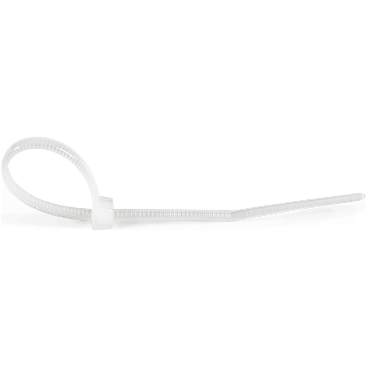 100 PACK 4 CABLE TIES -WHITE thumbnail