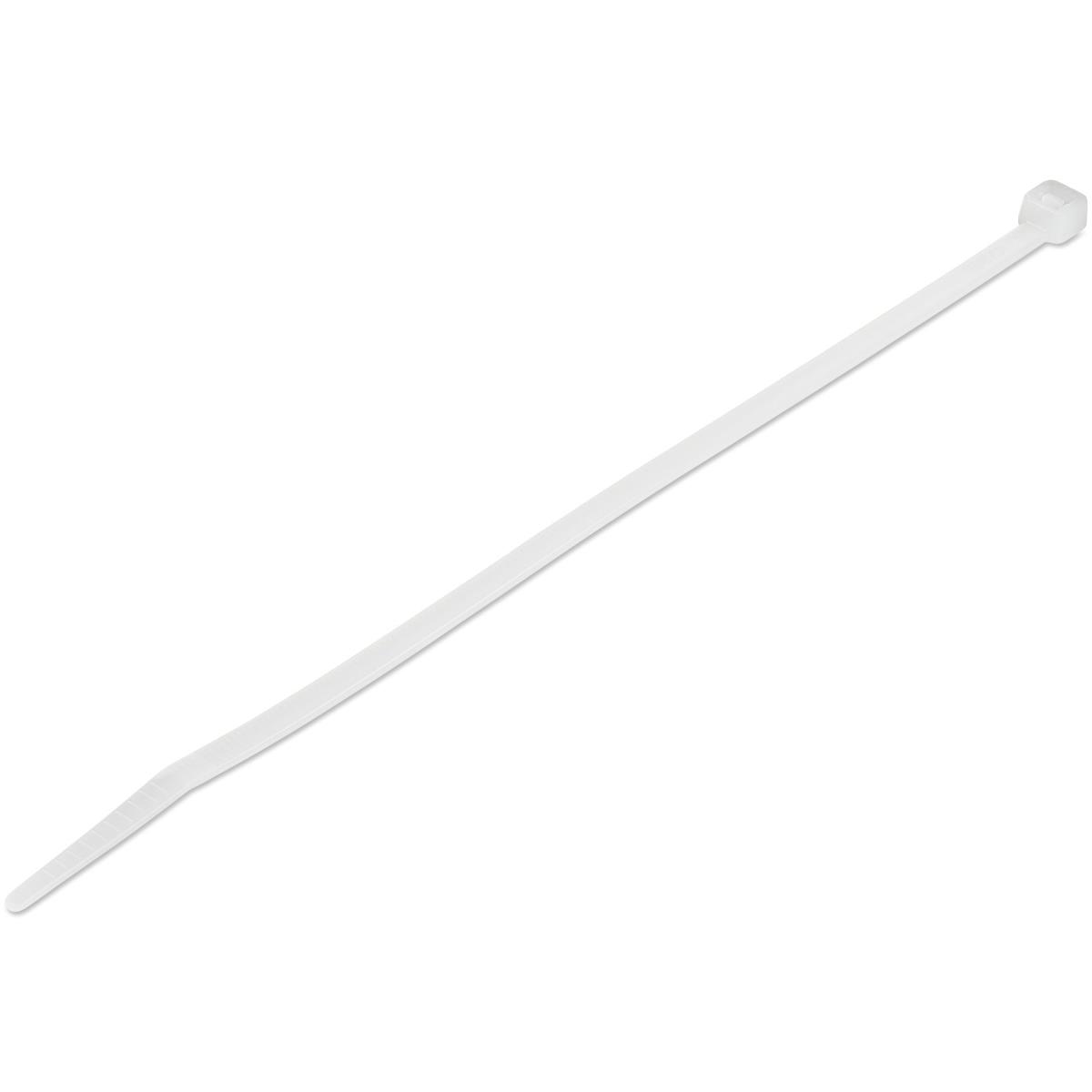 100 PACK 8 CABLE TIES -WHITE thumbnail