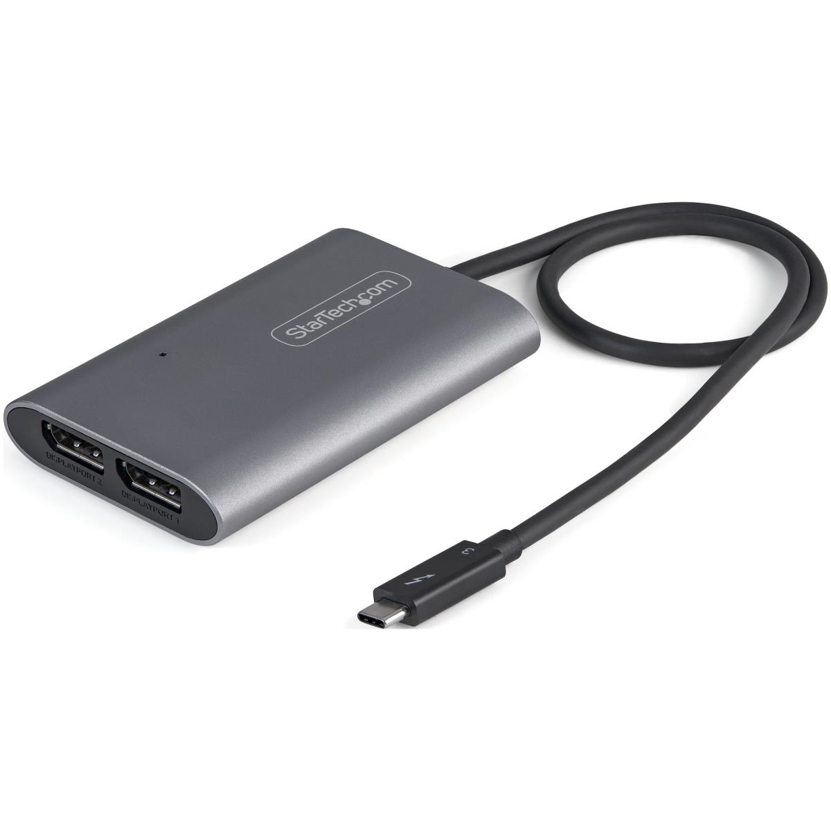 Thunderbolt 3 To Dual DisplayPort Adapter Dp 1.4 - Dual 4k 60hz Or Single 8k/5k Tb3 To Dp Video Adapter Mac/windows thumbnail