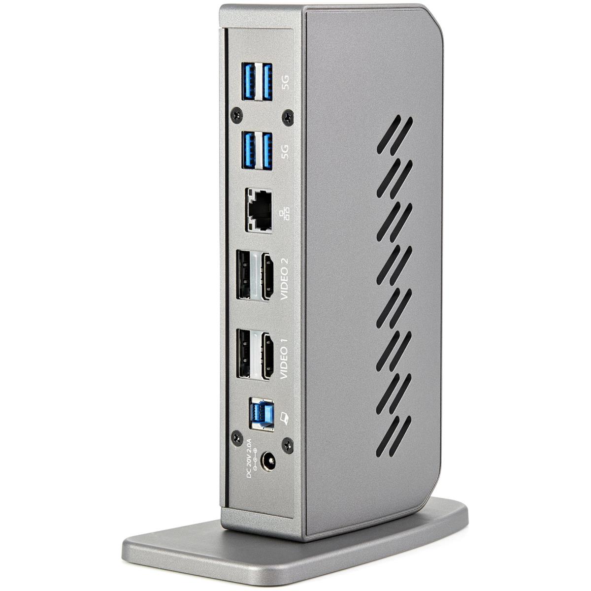 USB-C USB-A Dock, Hybrid Universal USB 3.0 Docking Station for USB-C or USB-A Laptop, Dual Monitor 4K 60Hz HDMI/DisplayPort, 6x USB-A Hub, Gigabit Ethernet, USB 3.1/3.2 Gen 1 - Dual 4K USB-C Dock (DK30A2DHUUE) - Docking station - USB - 2 x HDMI, 2 x DP - thumbnail