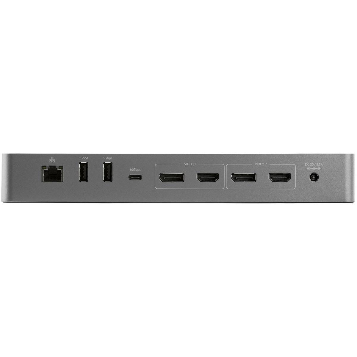 Thunderbolt 3 Dock with USB-C Host Compatibility, Dual 4K 60Hz DisplayPort 1.4 or Dual HDMI 2.0 Monitors, Single 8K, TB3/USB-C Laptop Docking Station, 96W PD, 5x USB, 10Gbps - 96W Power Delivery (TB3CDK2DHUE) - Docking station - USB-C 3.2 Gen 2 / Thunderb thumbnail