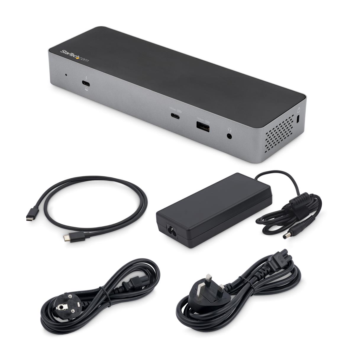 Thunderbolt 3 Dock with USB-C Host Compatibility, Dual 4K 60Hz DisplayPort 1.4 or Dual HDMI 2.0 Monitors, Single 8K, TB3/USB-C Laptop Docking Station, 96W PD, 5x USB, 10Gbps - 96W Power Delivery (TB3CDK2DHUE) - Docking station - USB-C 3.2 Gen 2 / Thunderb thumbnail