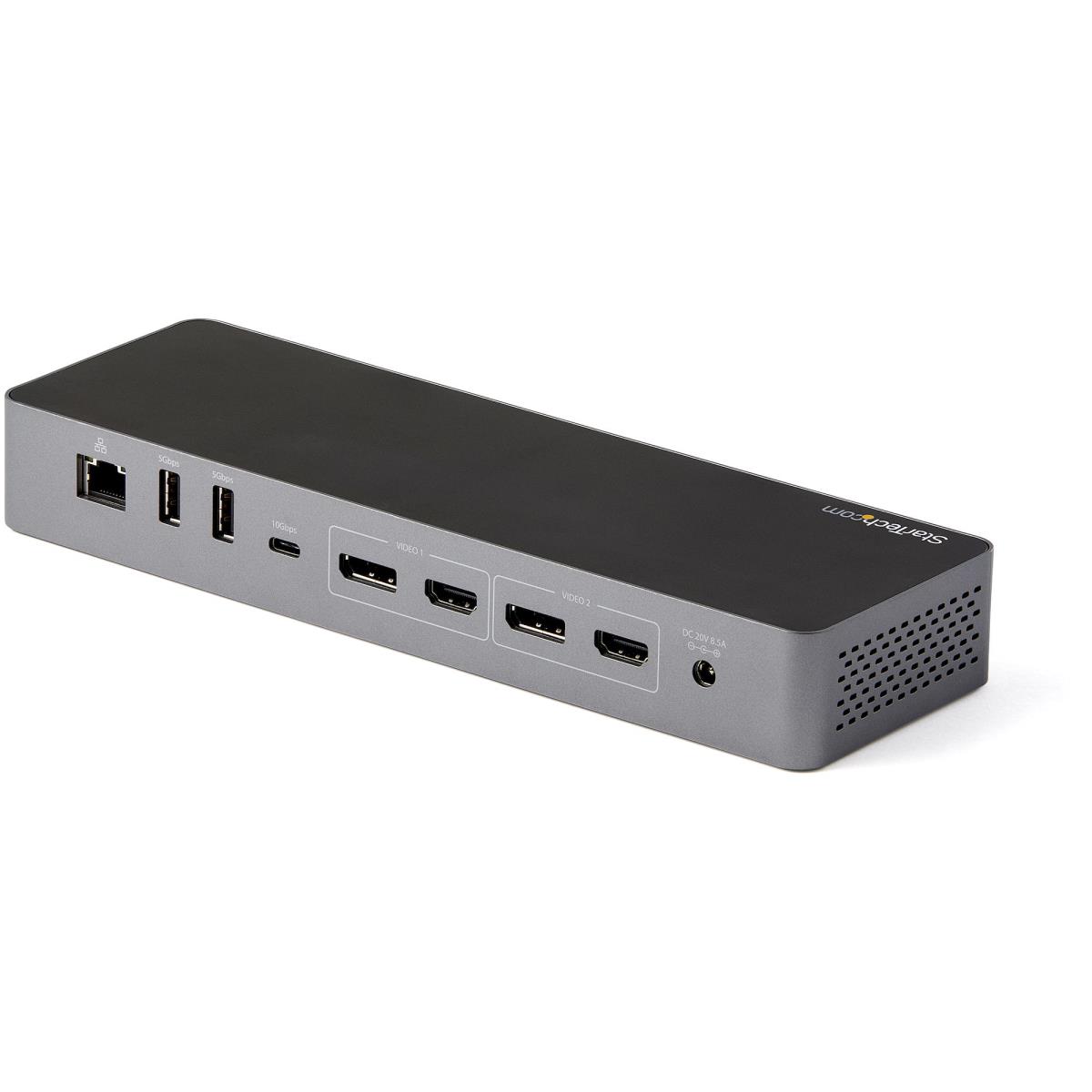 Thunderbolt 3 Dock with USB-C Host Compatibility, Dual 4K 60Hz DisplayPort 1.4 or Dual HDMI 2.0 Monitors, Single 8K, TB3/USB-C Laptop Docking Station, 96W PD, 5x USB, 10Gbps - 96W Power Delivery (TB3CDK2DHUE) - Docking station - USB-C 3.2 Gen 2 / Thunderb thumbnail