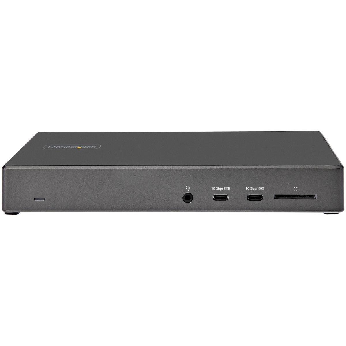 USB C Dock - Triple 4K Monitor USB Type-C Docking Station - 100W Power Delivery - DP 1.4 Alt Mode & DSC, 2x DisplayPort 1.4/HDMI 2.0 - 6xUSB (2x 10Gbps) - Windows/Chrome - Docking station - USB-C - HDMI, 2 x DP - 1GbE - 100 Watt - United Kingdom, Europe thumbnail