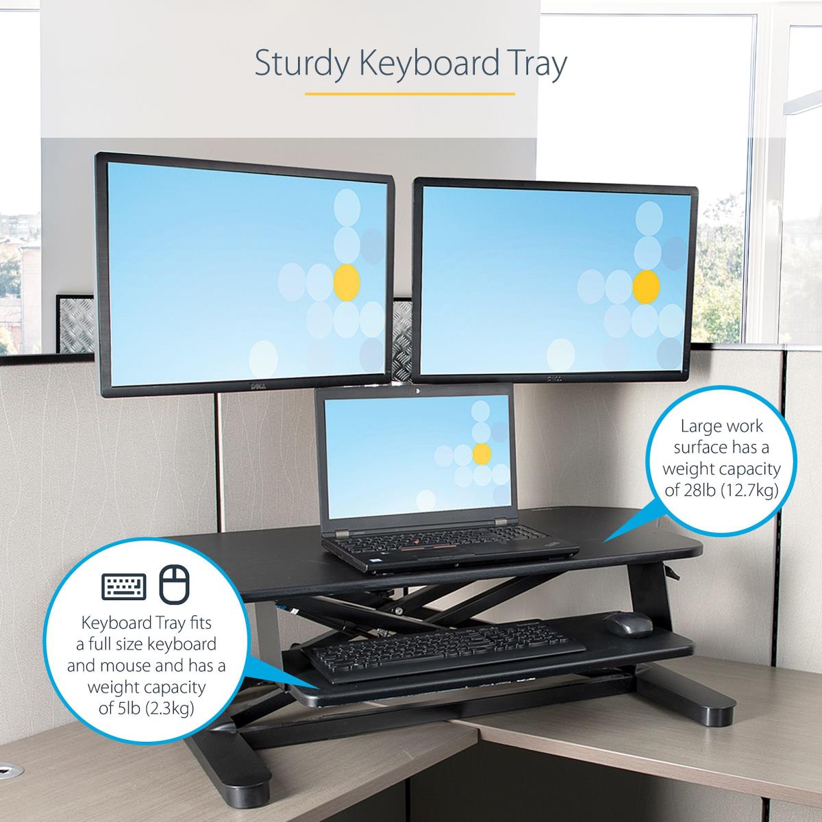 CORNER SIT STAND DESK CONVERTER thumbnail
