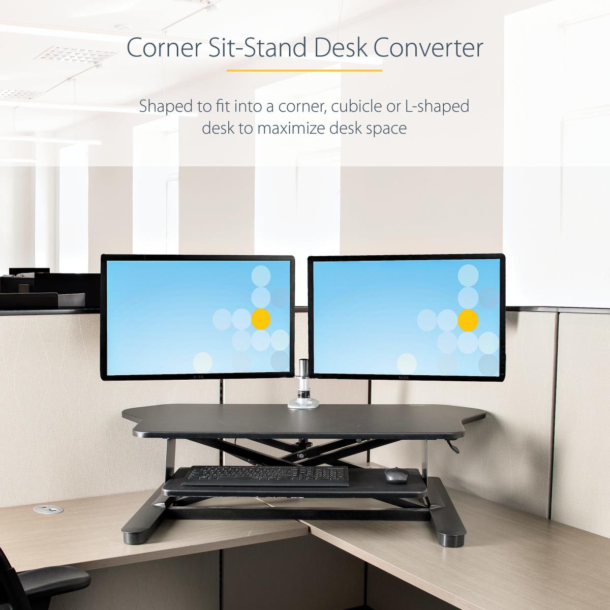 CORNER SIT STAND DESK CONVERTER thumbnail