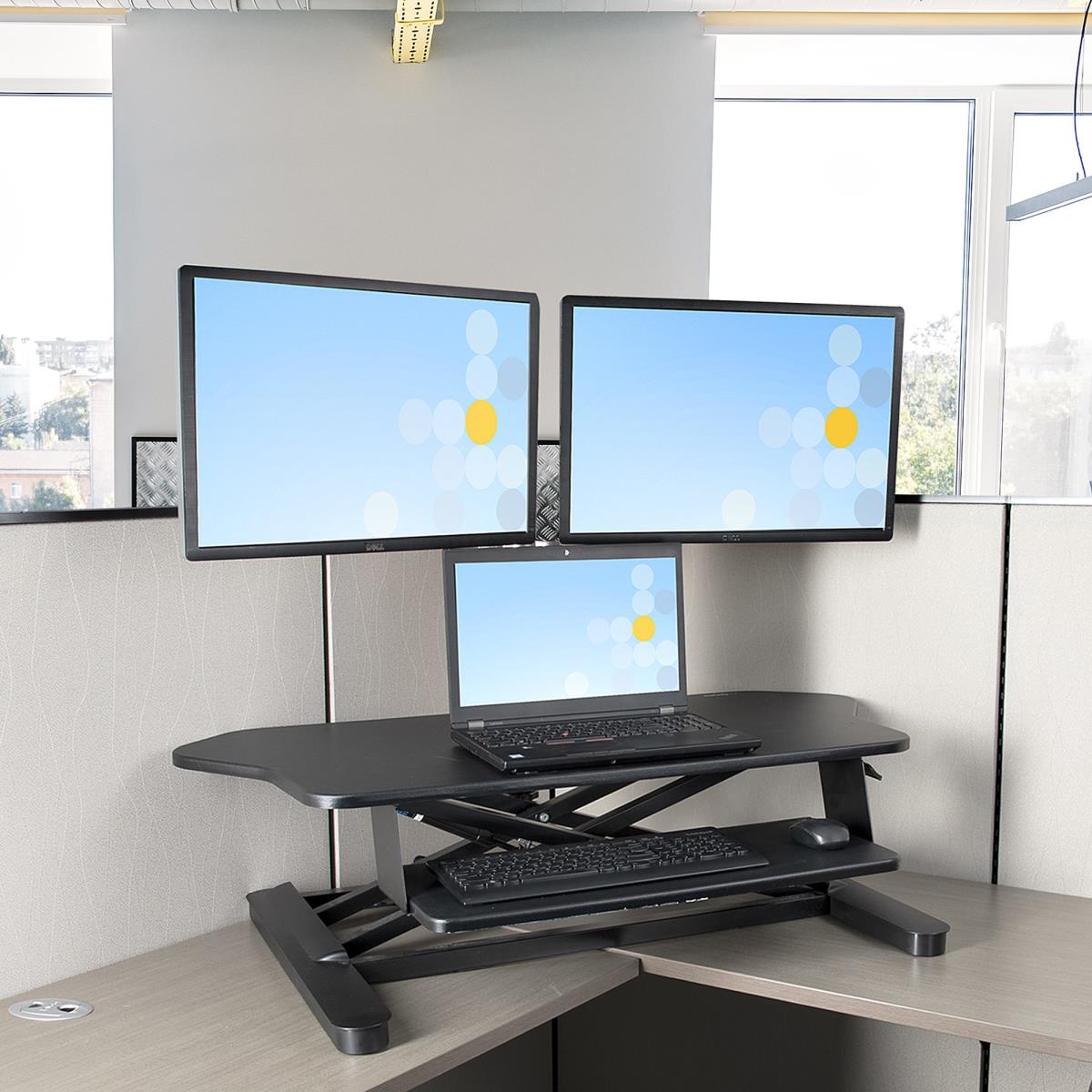 CORNER SIT STAND DESK CONVERTER thumbnail
