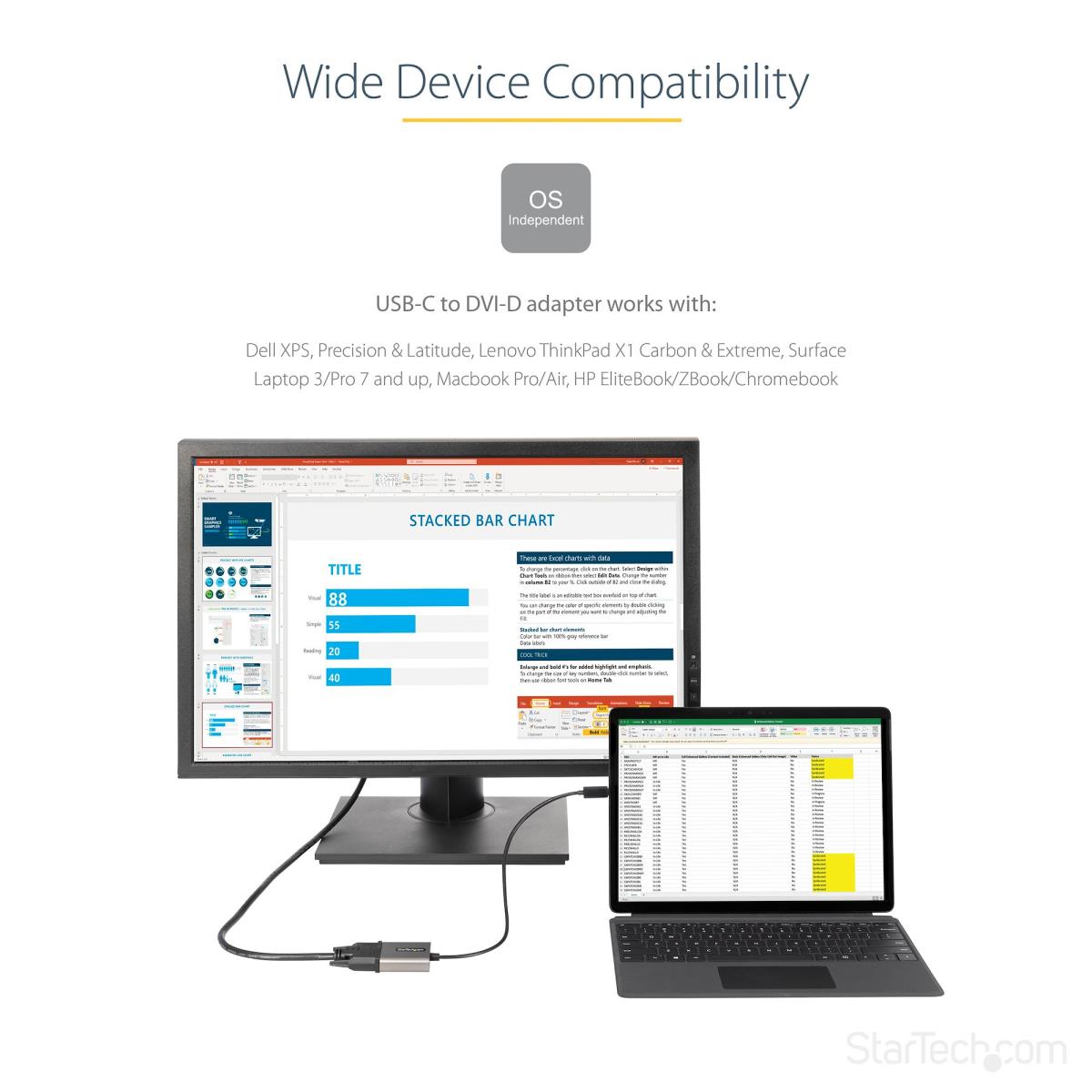 12 USB C TO DVI ADAPTER DONGLE thumbnail