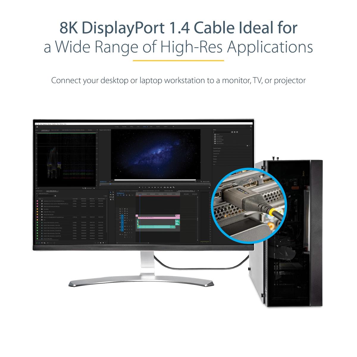 16 8K DISPLAYPORT 1.4 CABLE DP thumbnail