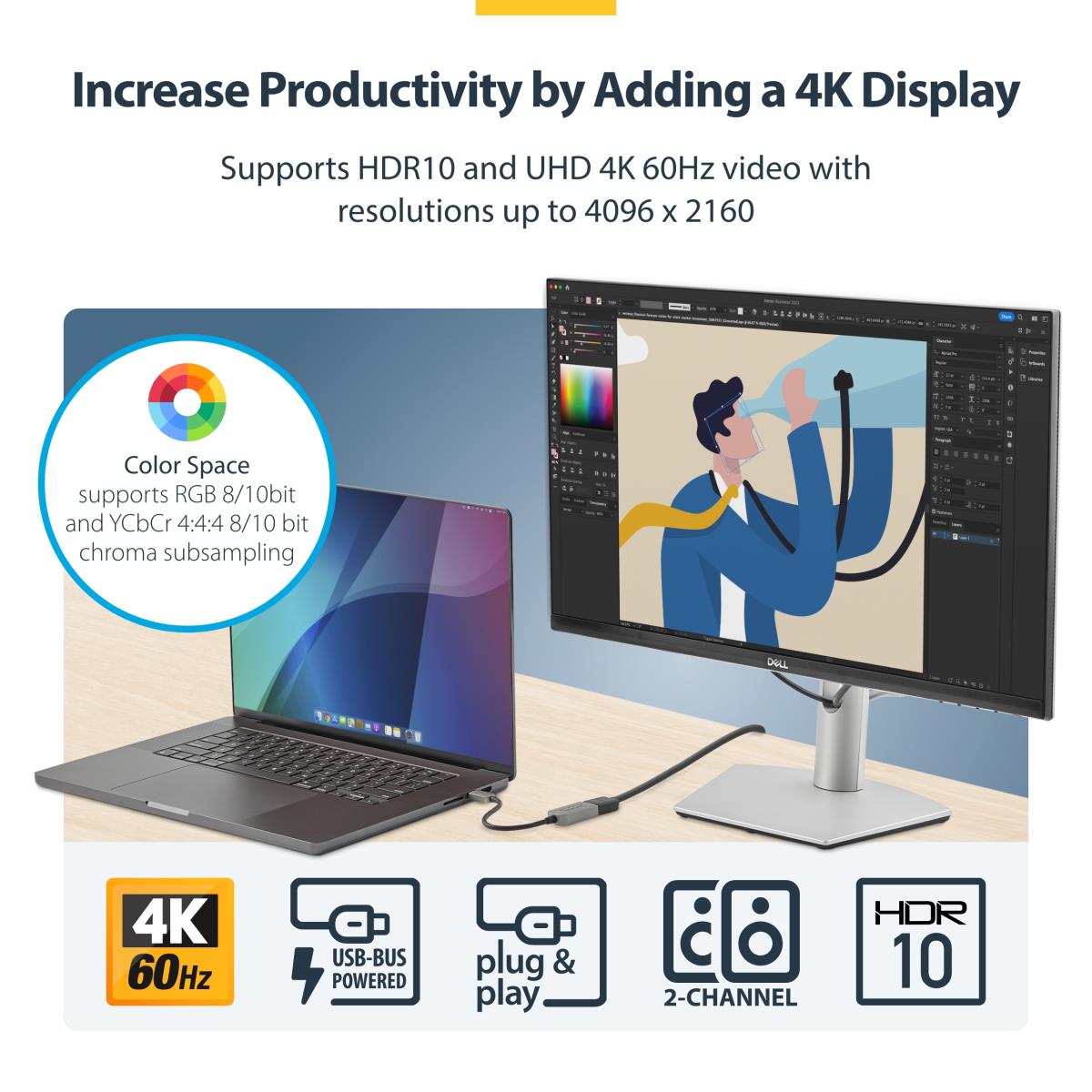 USB-C TO HDMI ADAPTER - 4K 60HZ thumbnail