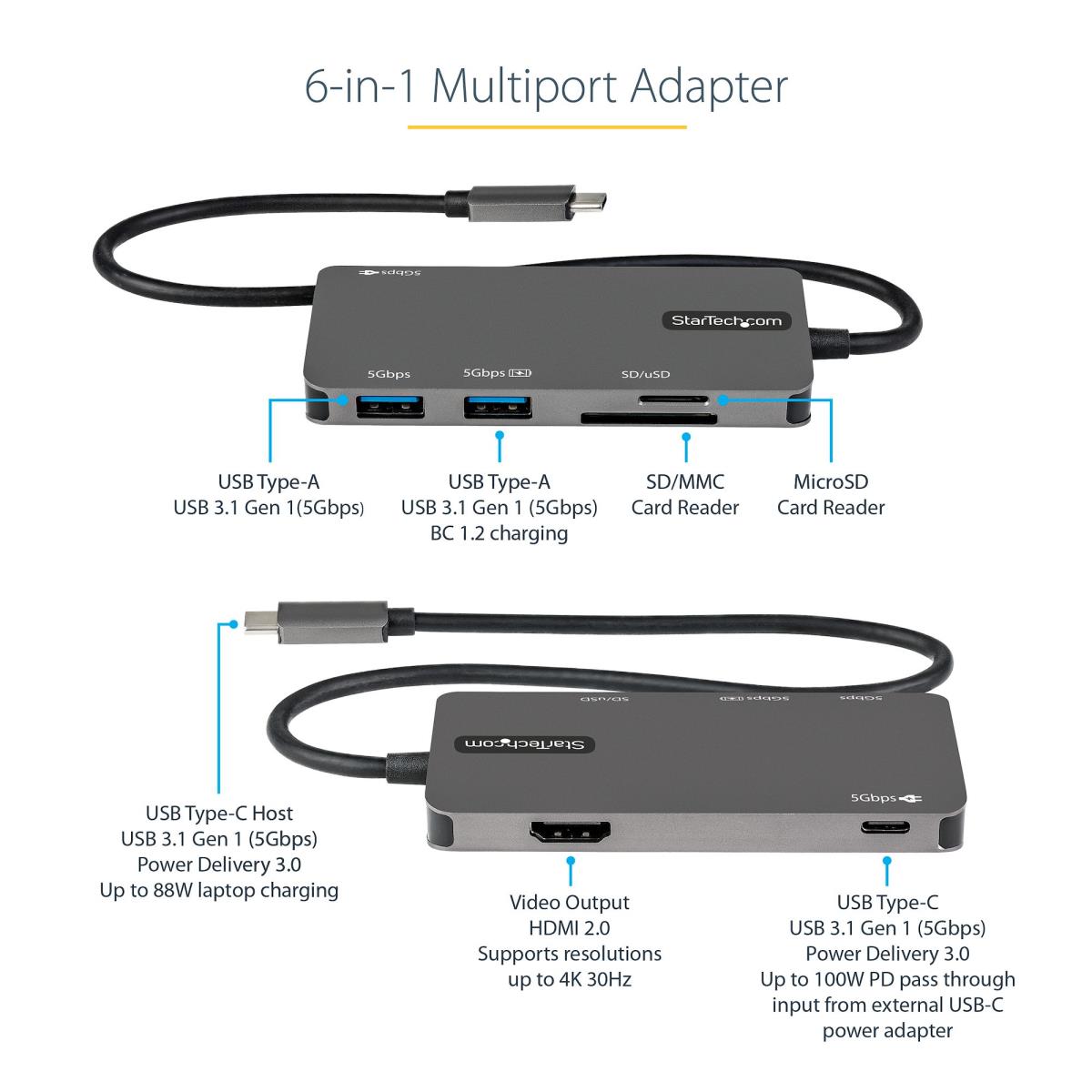 USB C MULTIPORT ADAPTER 60W PD thumbnail