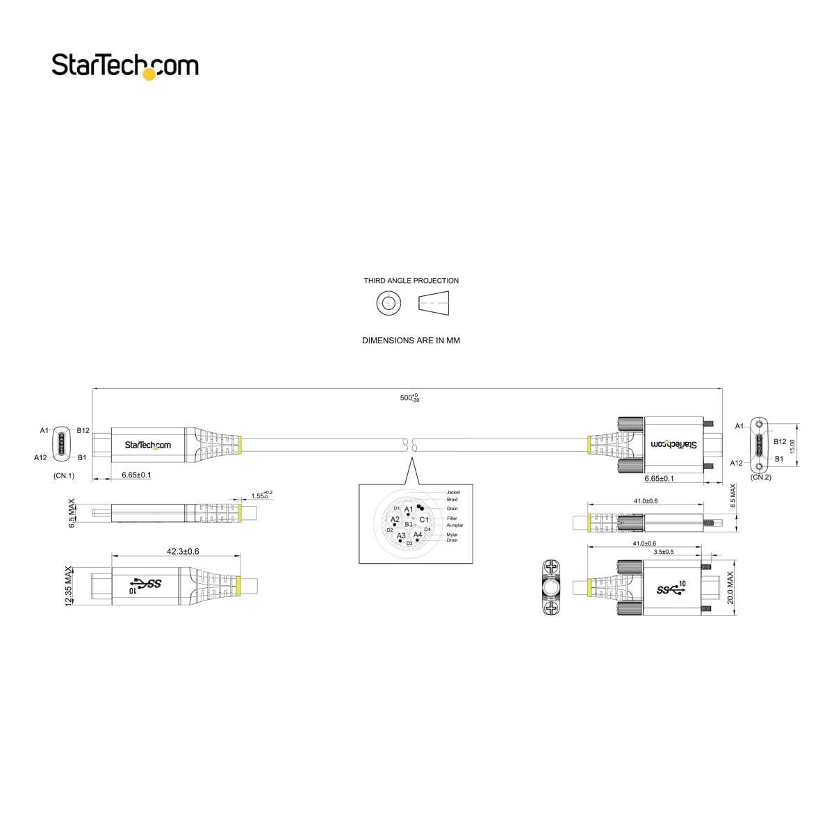 0.5M LOCKING USB C CABLE 100WPD thumbnail