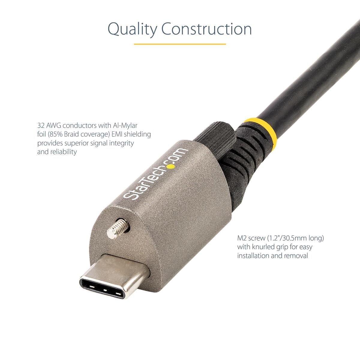0.5M LOCKING USB C CABLE 100WPD thumbnail
