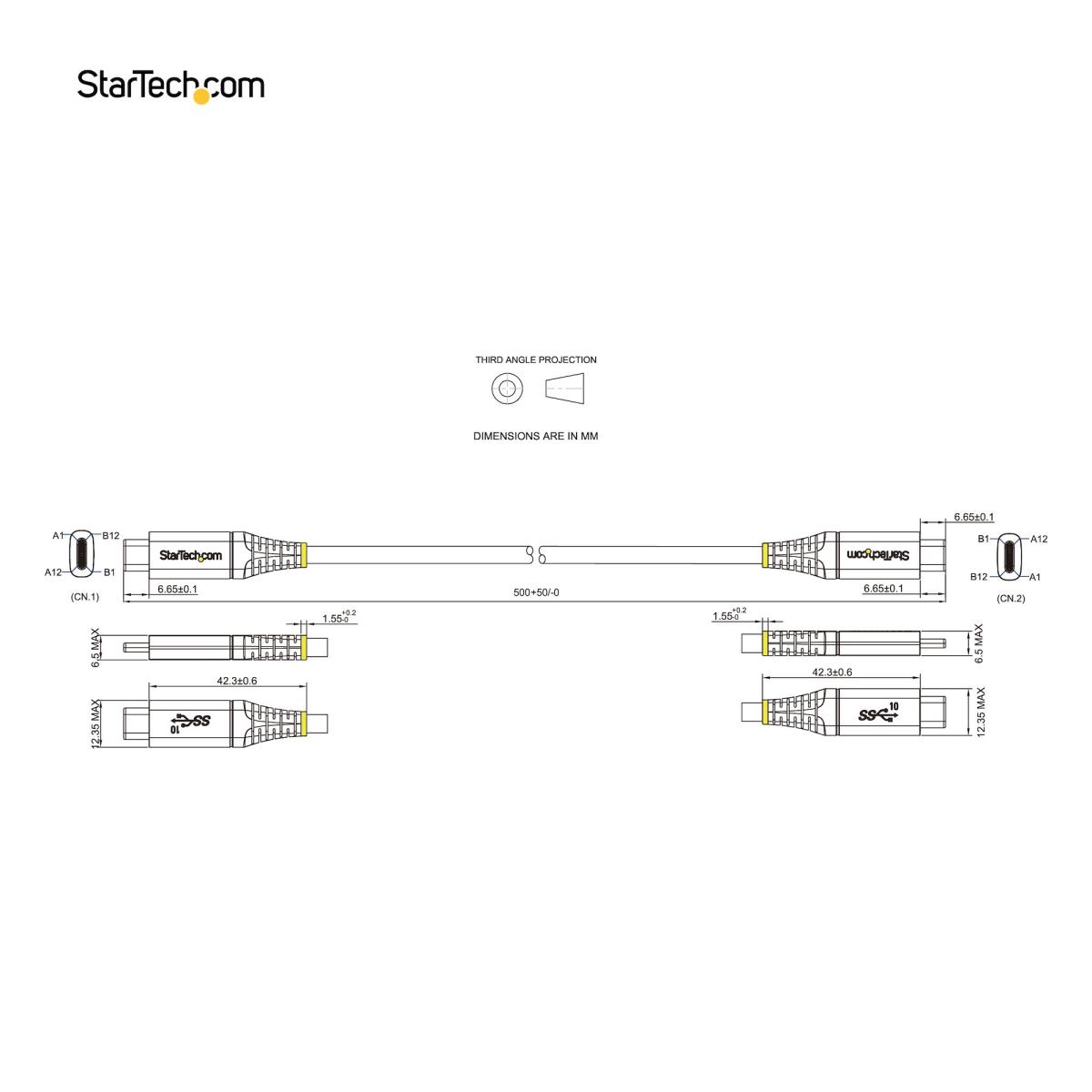 0.5M USB C CABLE WITH 100W PD thumbnail