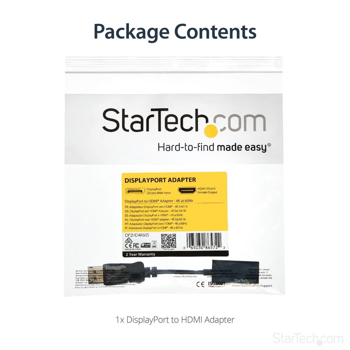 DISPLAYPORT TO HDMI ADAPTER DP thumbnail