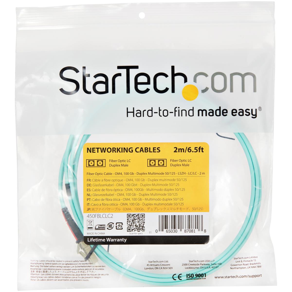 2M OM4 FIBER OPTIC CABLE LC/LC thumbnail