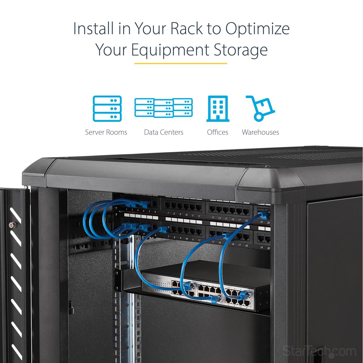 1U SERVER RACK SHELF UNIVERSAL thumbnail