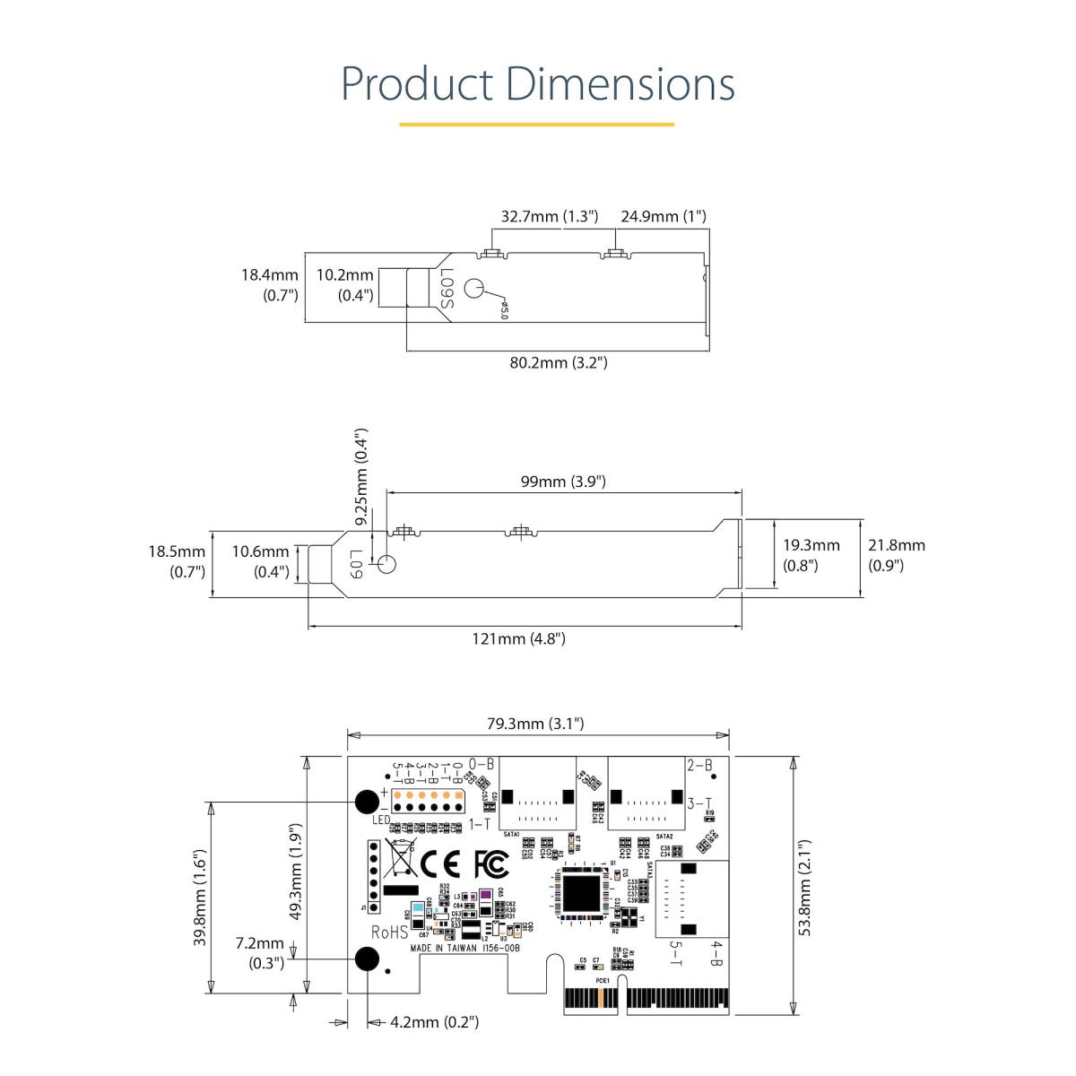 SATA PCIE CARD - 6 PORT (6GBPS) thumbnail
