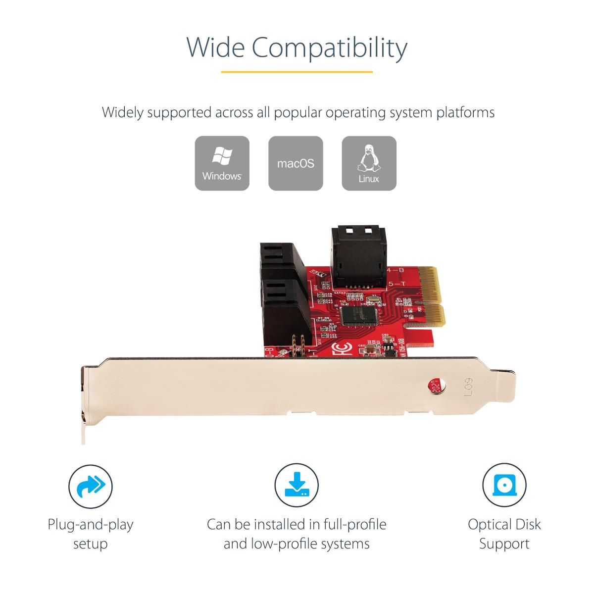 SATA PCIE CARD 2 PORT NO-RAID thumbnail
