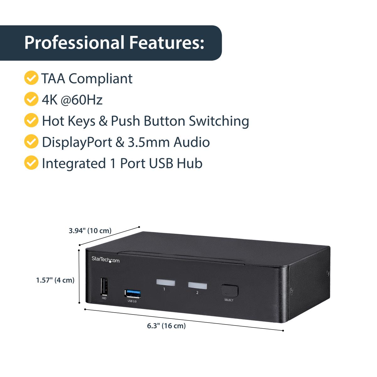 2 PORT DISPLAYPORT KVM SWITCH thumbnail