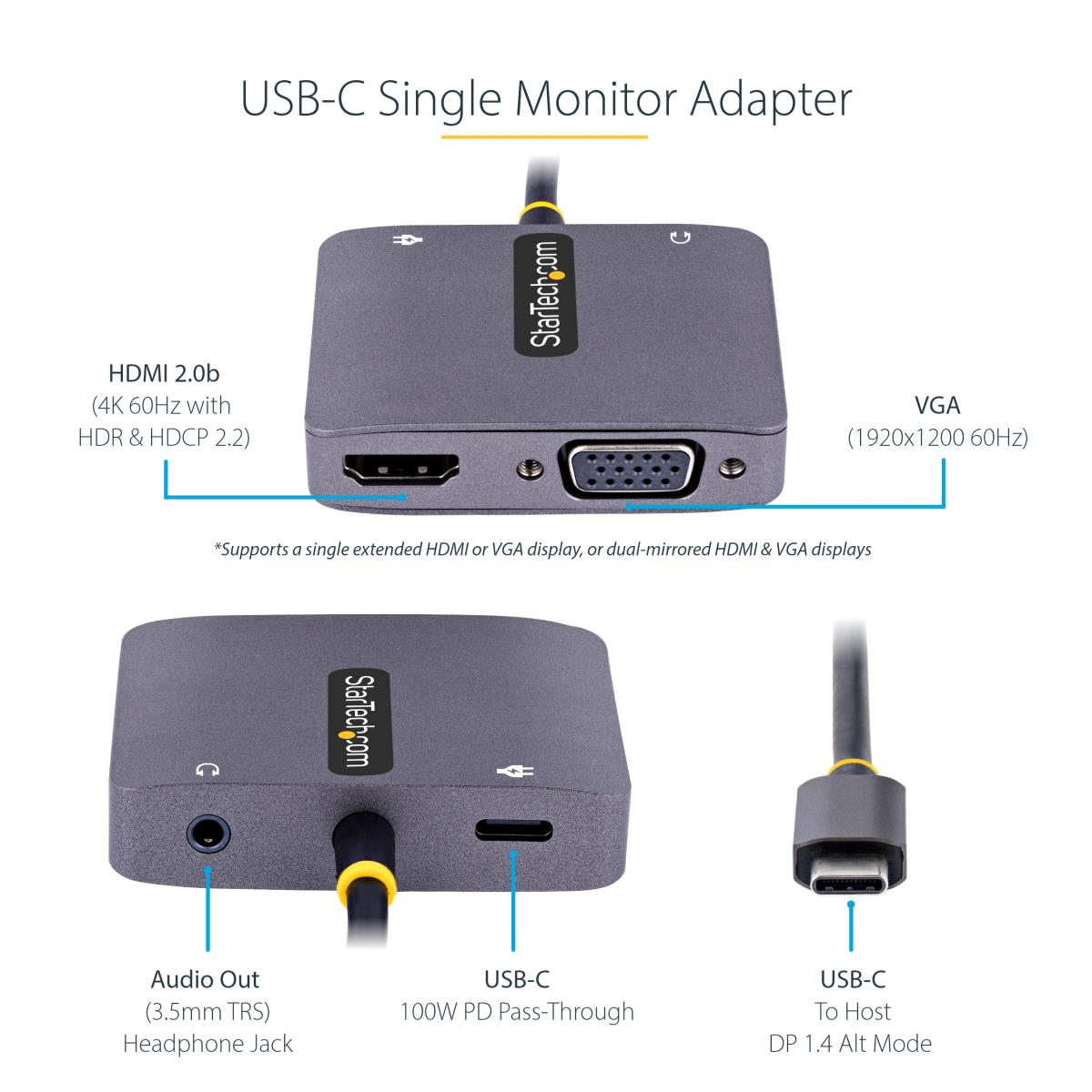 USB C VIDEO ADAPTER CONVERTER thumbnail