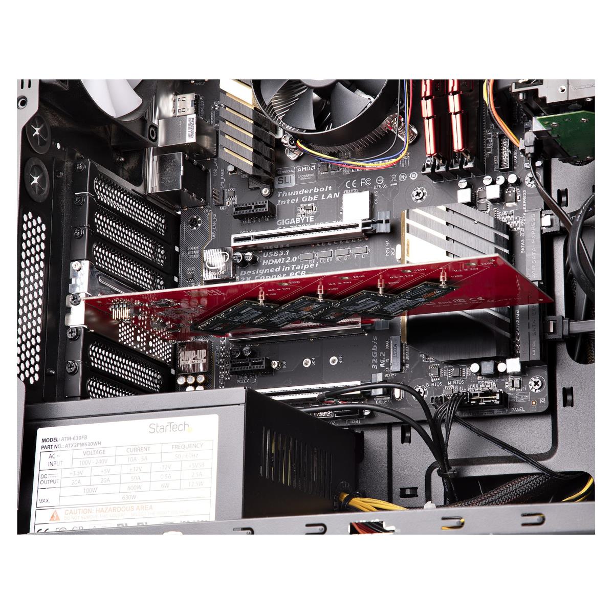 QUAD M.2 PCIE SSD ADAPTER CARD thumbnail