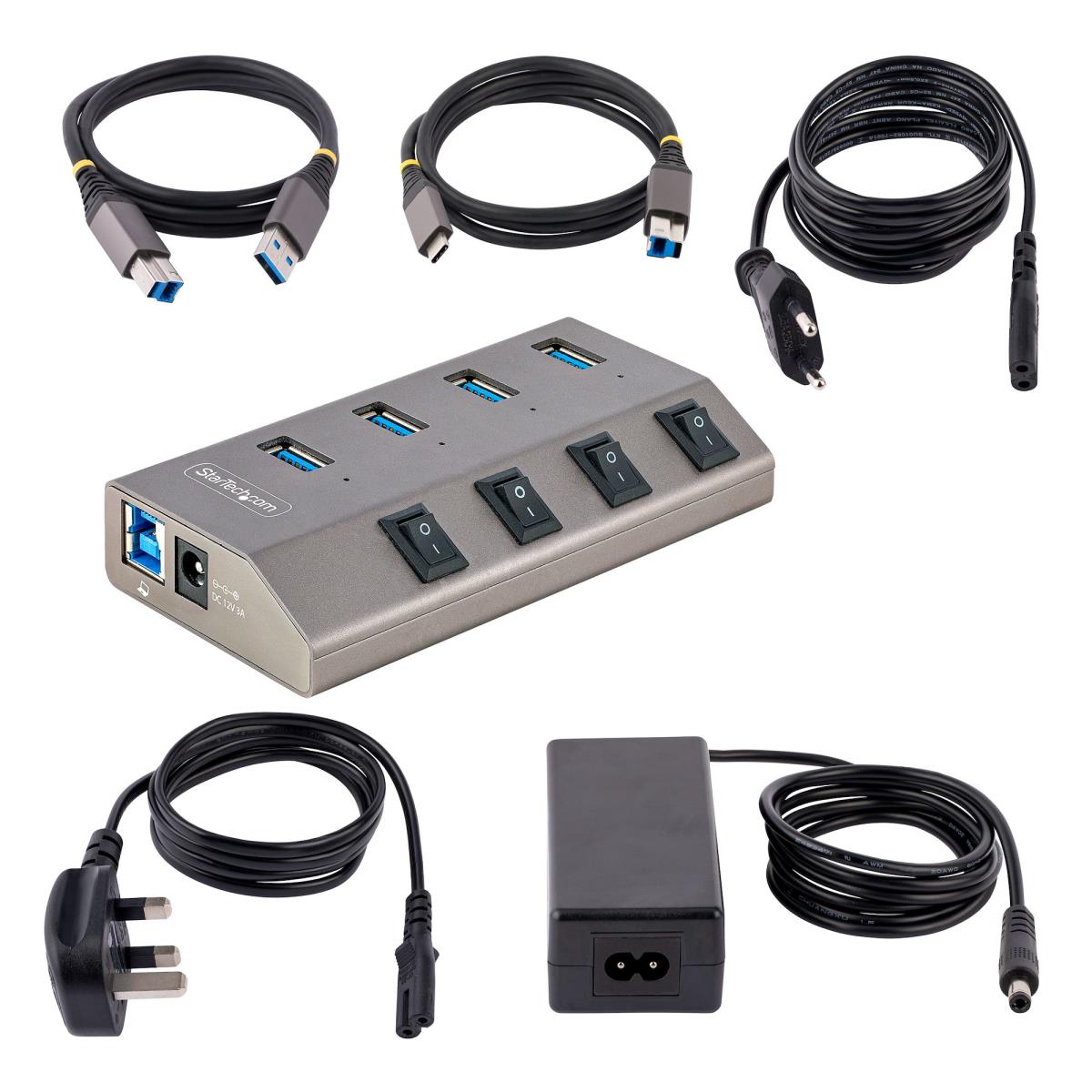 4-PORT SELF-POWERED USB-C HUB thumbnail