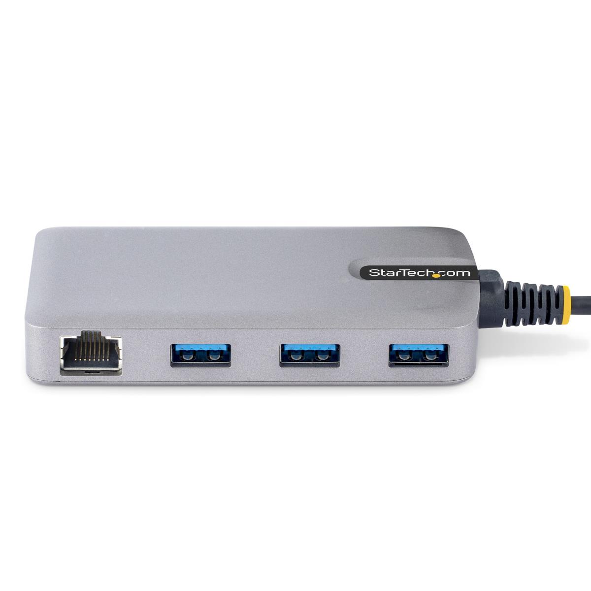 3-PORT USB HUB W/ GBE PORTABLE thumbnail