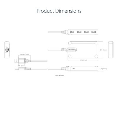 4-PORT USB-A HUB 5GBPS LAPTOP thumbnail
