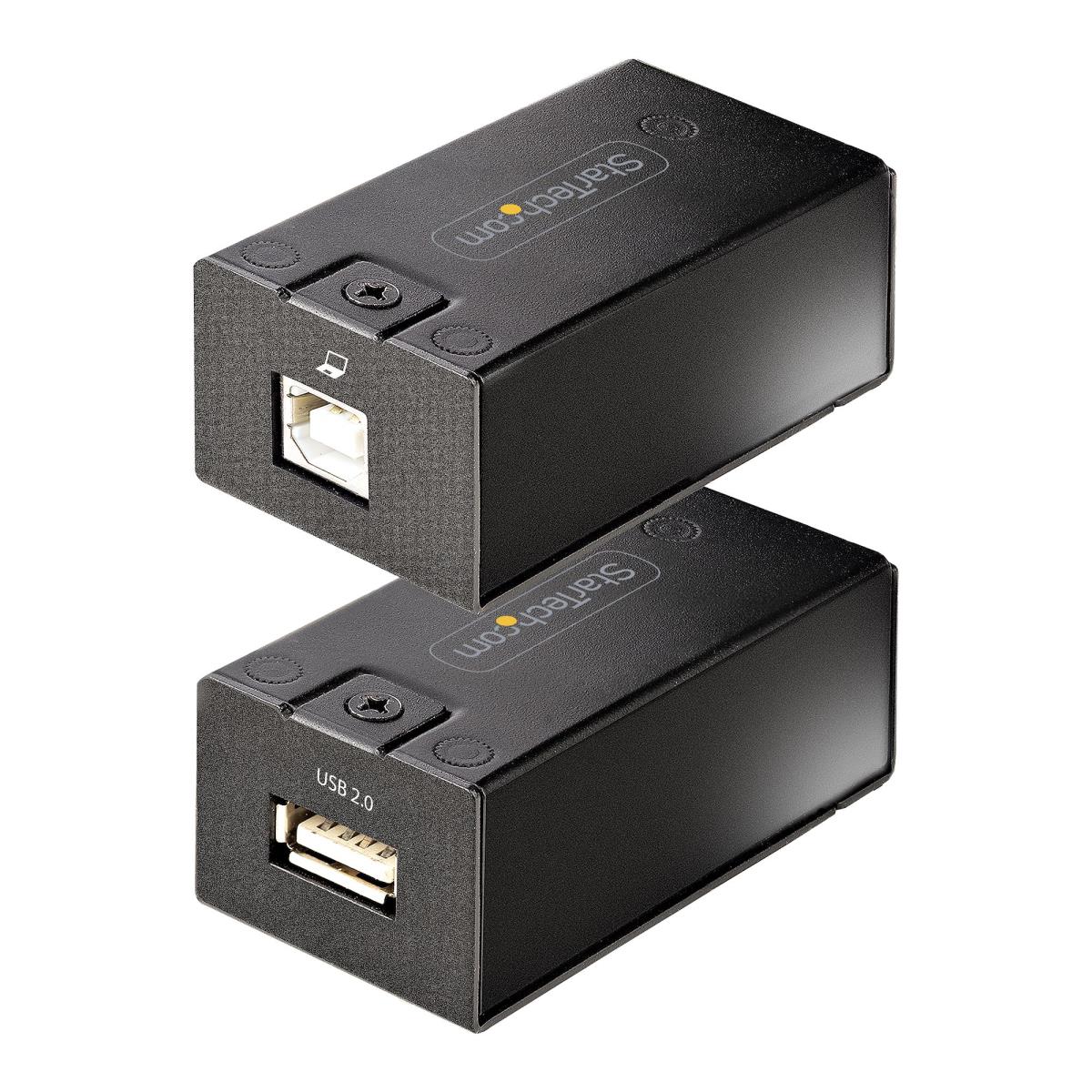 USB 2.0 Extender over Cat5e/Cat6 Cable (RJ45), 492ft/150m USB Over Ethernet Extender/Adapter Kit - Externally Powered USB Extender, USB to Ethernet Converter, 480 Mbps, Rugged Metal Housing (C15012-USB-EXTENDER) - USB extender - USB 2.0 - over CAT 5e/6 - thumbnail