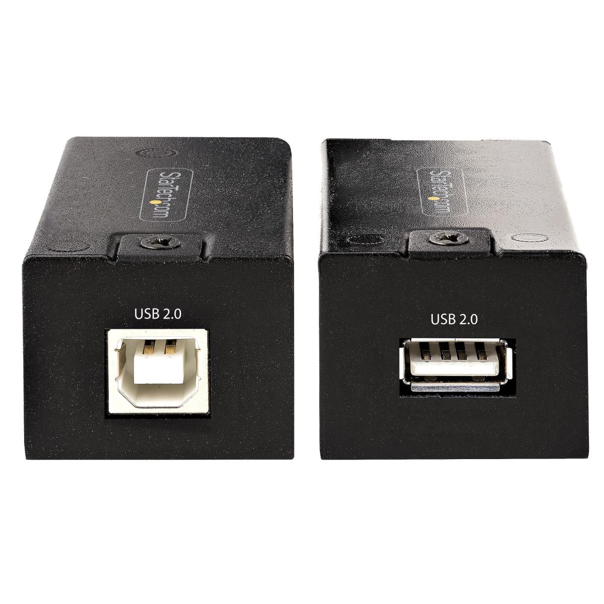 USB 2.0 Extender over Cat5e/Cat6 Cable (RJ45), 492ft/150m USB Over Ethernet Extender/Adapter Kit - Externally Powered USB Extender, USB to Ethernet Converter, 480 Mbps, Rugged Metal Housing (C15012-USB-EXTENDER) - USB extender - USB 2.0 - over CAT 5e/6 - thumbnail