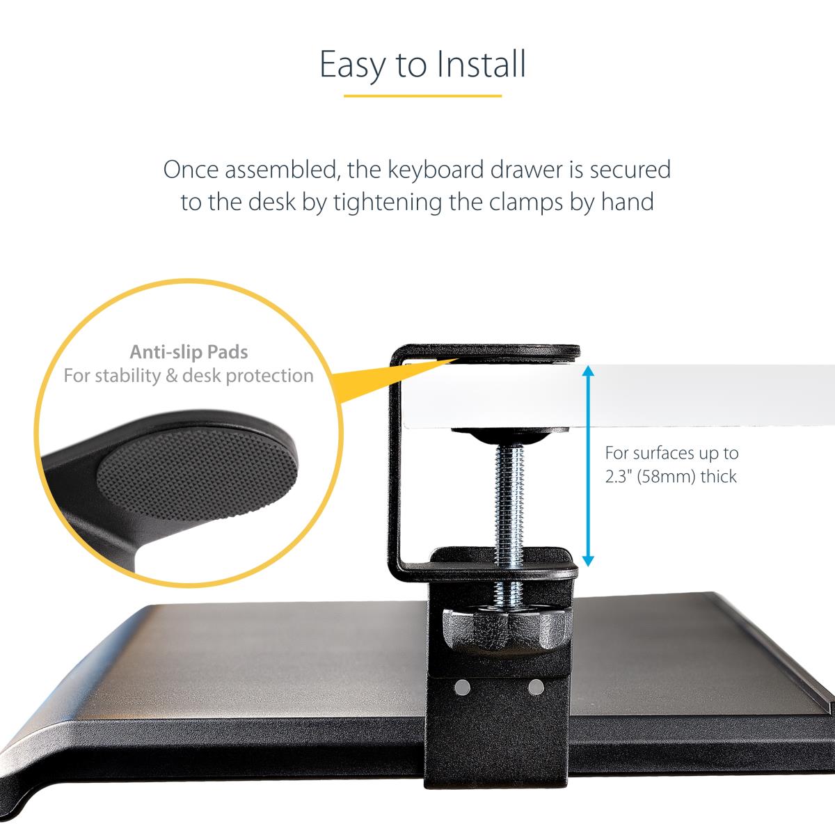 UNDER-DESK KEYBOARD TRAY - thumbnail
