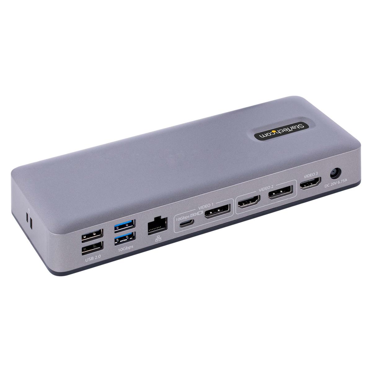 USB-C Docking Station - Multi Monitor HDMI/DP/DP Alt Mode USB-C Dock - 3x 4K30 / 2x 4K60 - 7-Port USB Hub - 60W Power Delivery - GbE - 3.5mm Audio - Works With Chromebook certified - Docking station - USB-C / Thunderbolt 3 / Thunderbolt 4 - 2 x HDMI, 2 x thumbnail