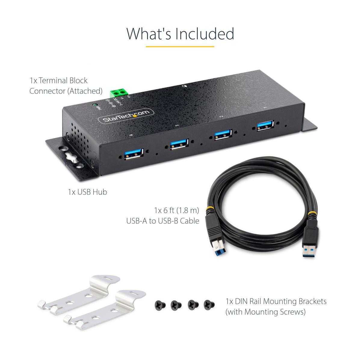 4-PORT INDUSTRIAL USB HUB 5GBPS thumbnail