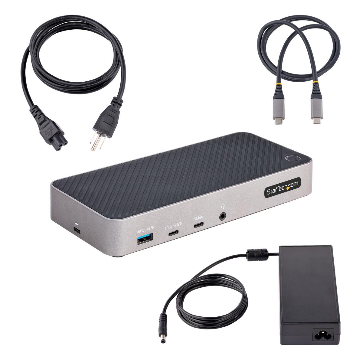 USB-C Triple Monitor Docking Station - HDMI/DP Triple 4k USB-C Dock - 5x USB Hub - GbE - 100W PD - Universal Multi Monitor Docking Station - Thunderbolt 3/4 Compatible (116U-USBC-DOCK) - Docking station - USB-C 3.2 Gen 2 - 2 x HDMI, 2 x DP - 1GbE - 100 Wa thumbnail