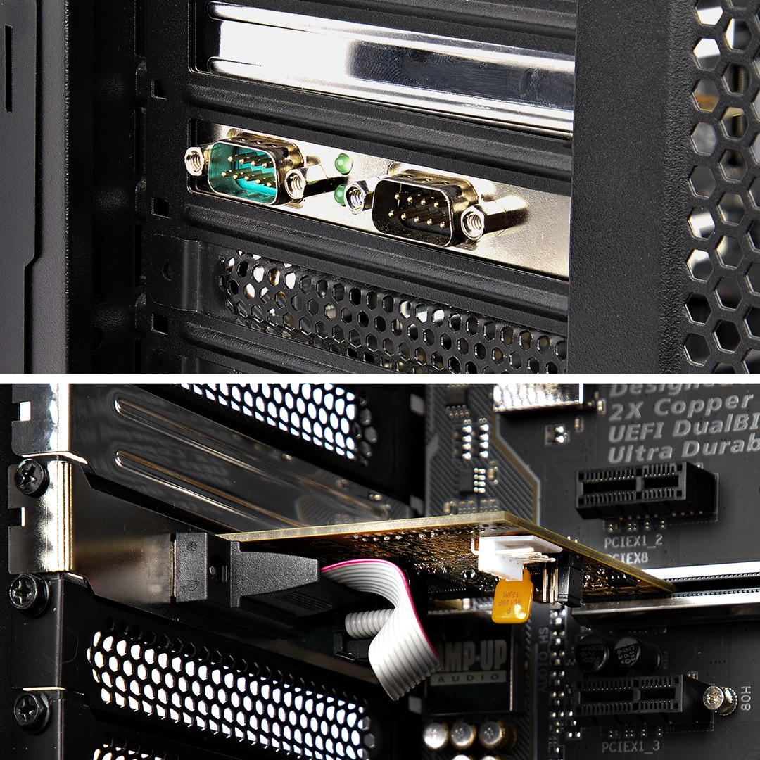 PCIE DUAL SERIAL PORT CARD - thumbnail