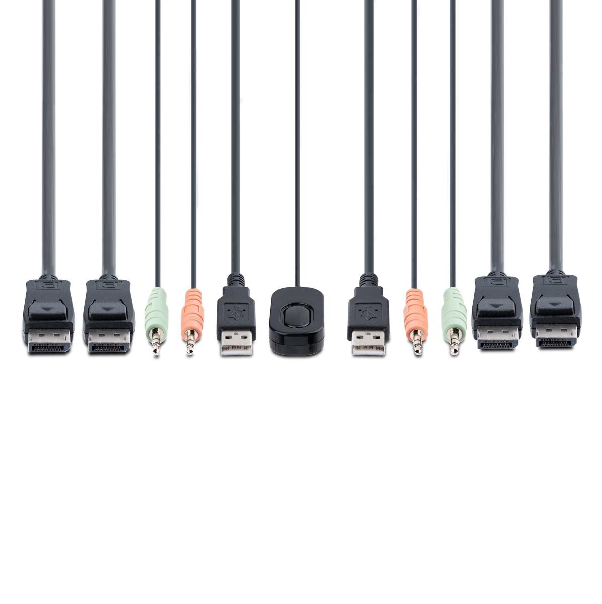 2-PORT COMPACT 4K KVM SWITCH - thumbnail