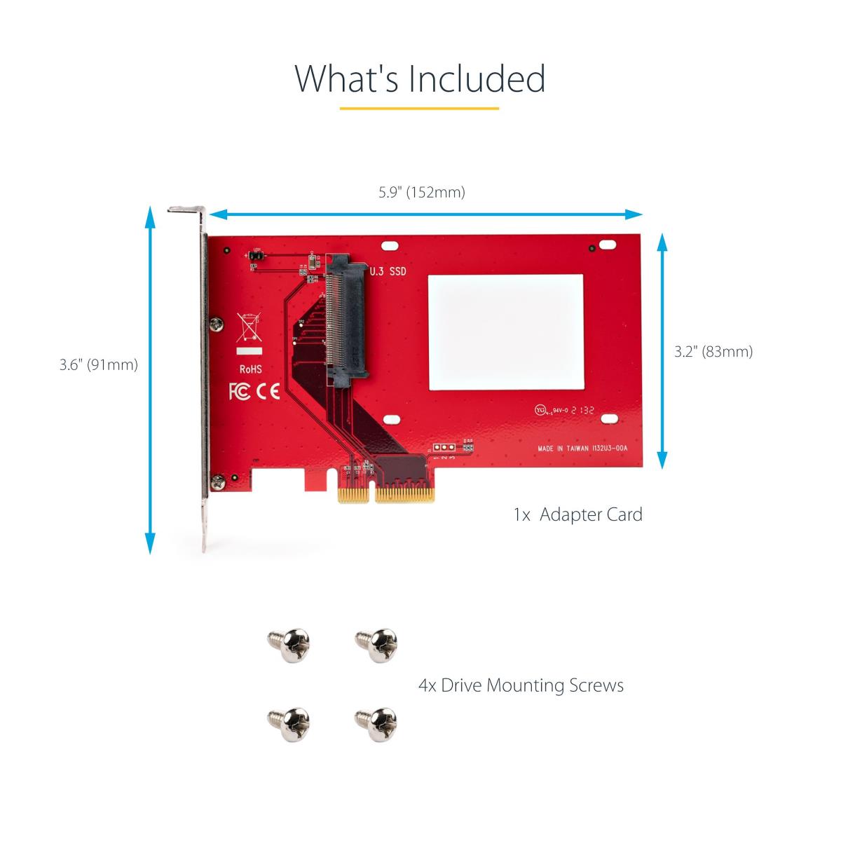 U.3 TO PCIE ADAPTER CARD - thumbnail