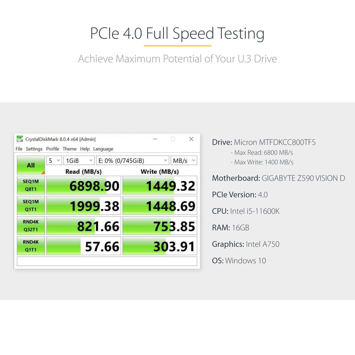 U.3 TO PCIE ADAPTER CARD - thumbnail